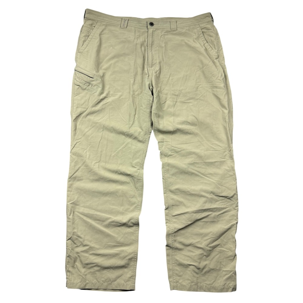 ExOfficio Pants Men XL (41x32) Tan Nylon Lightweight Outdoors Hiking Relaxed Fit